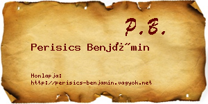 Perisics Benjámin névjegykártya